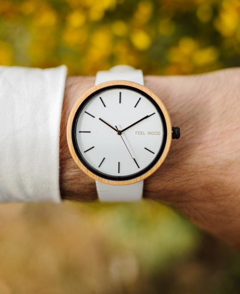 Reloj Despertador de madera de Bamboo ecofamy