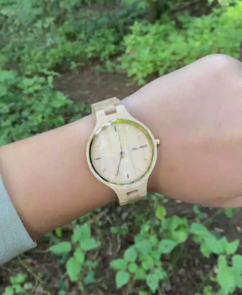 Reloj de madera Maple 36 mm
