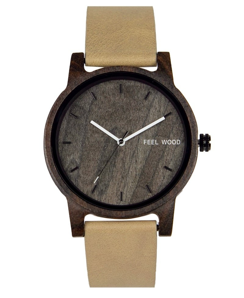 Reloj de madera Silver Wooden 42 mm