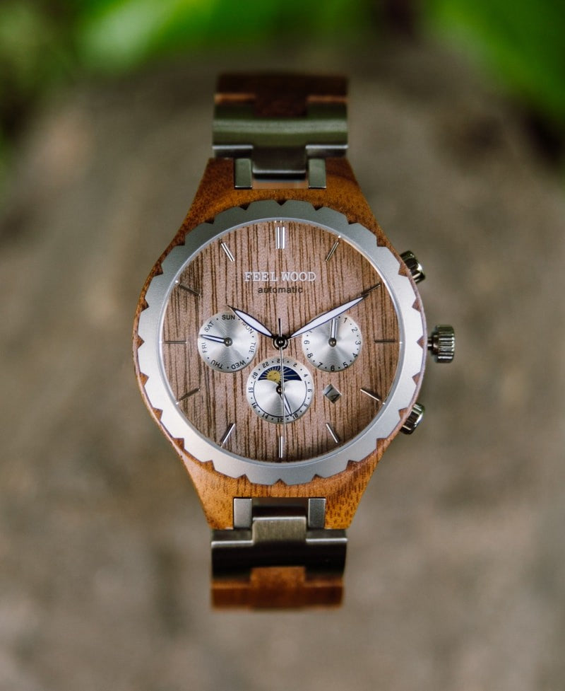 Reloj de madera automático Wood Infinity 42 mm