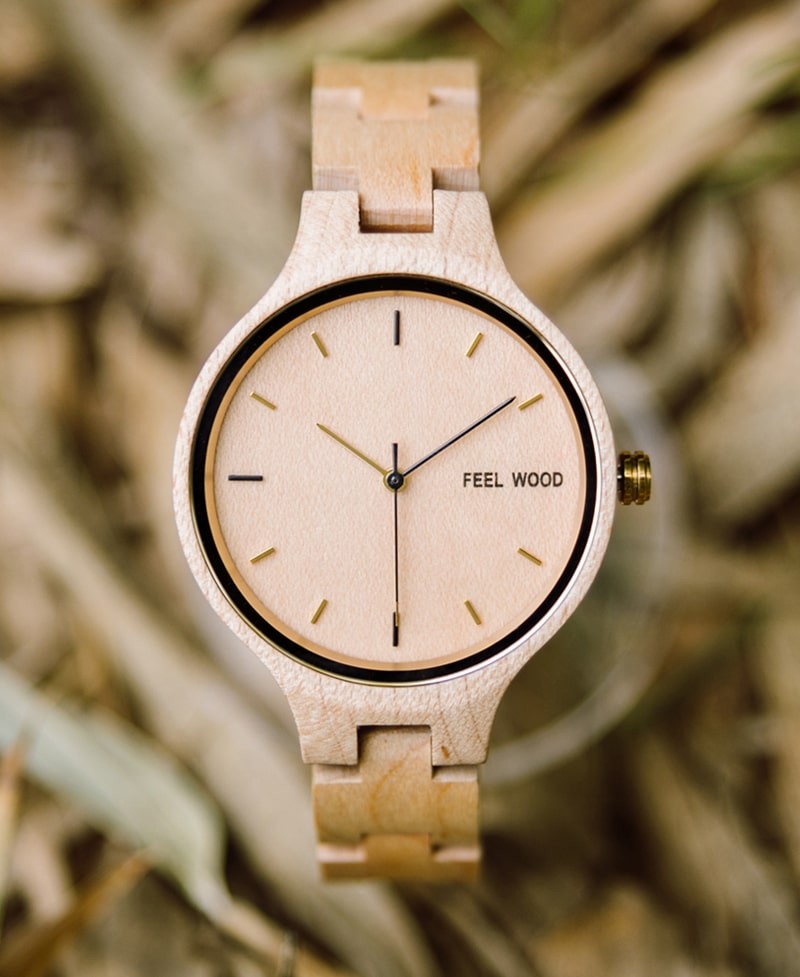 Reloj de madera Maple 36 mm