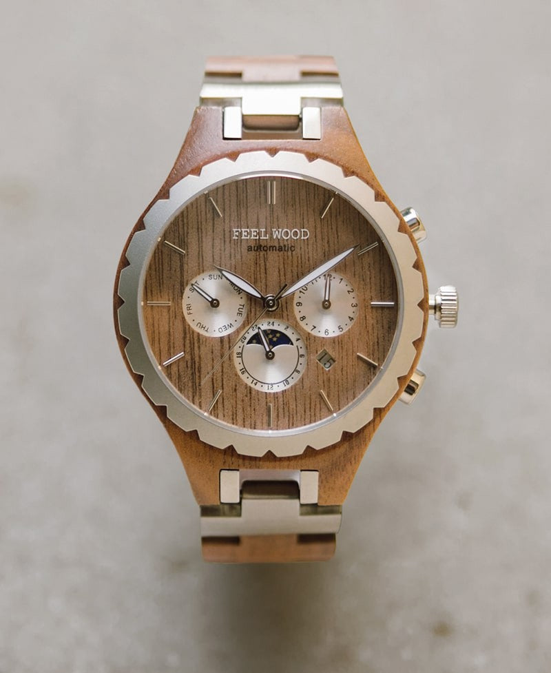 Reloj de madera automático Wood Infinity 42 mm