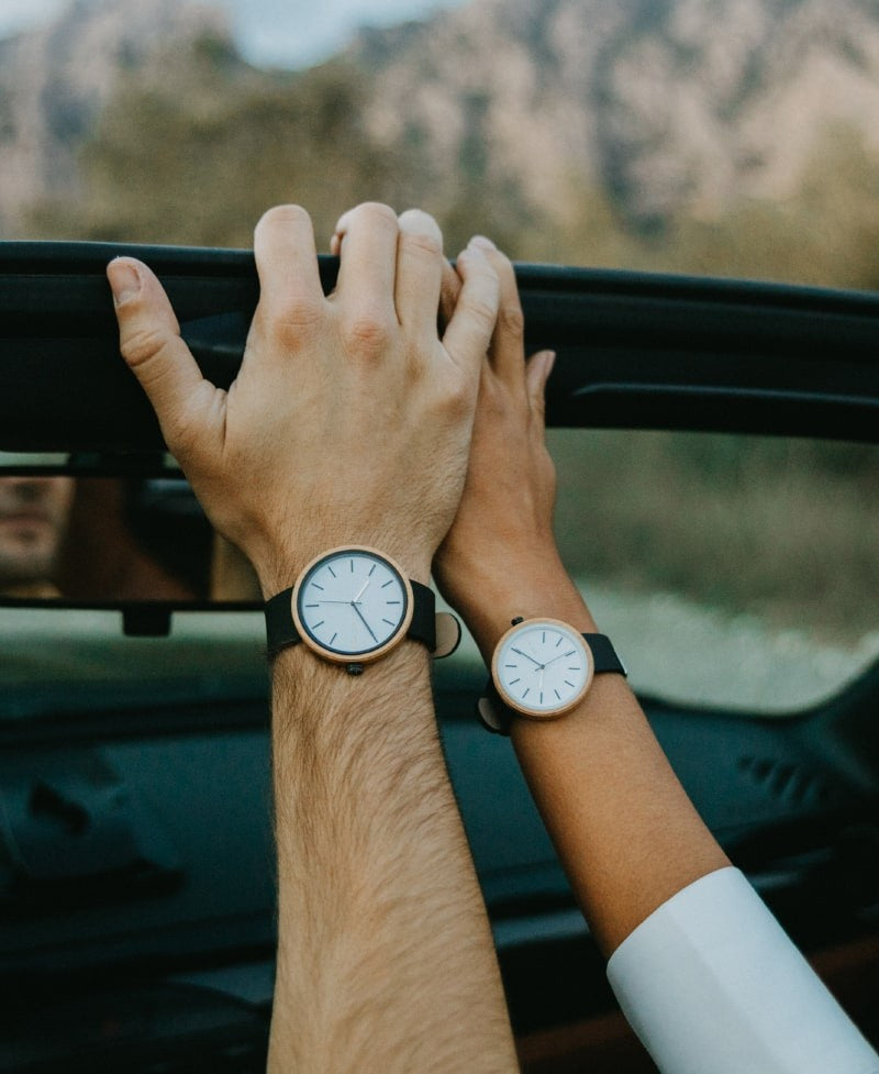 Reloj de madera White Bamboo 42 mm