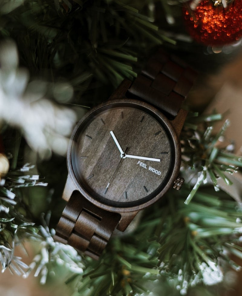 Reloj de madera Dark Wooden 42 mm