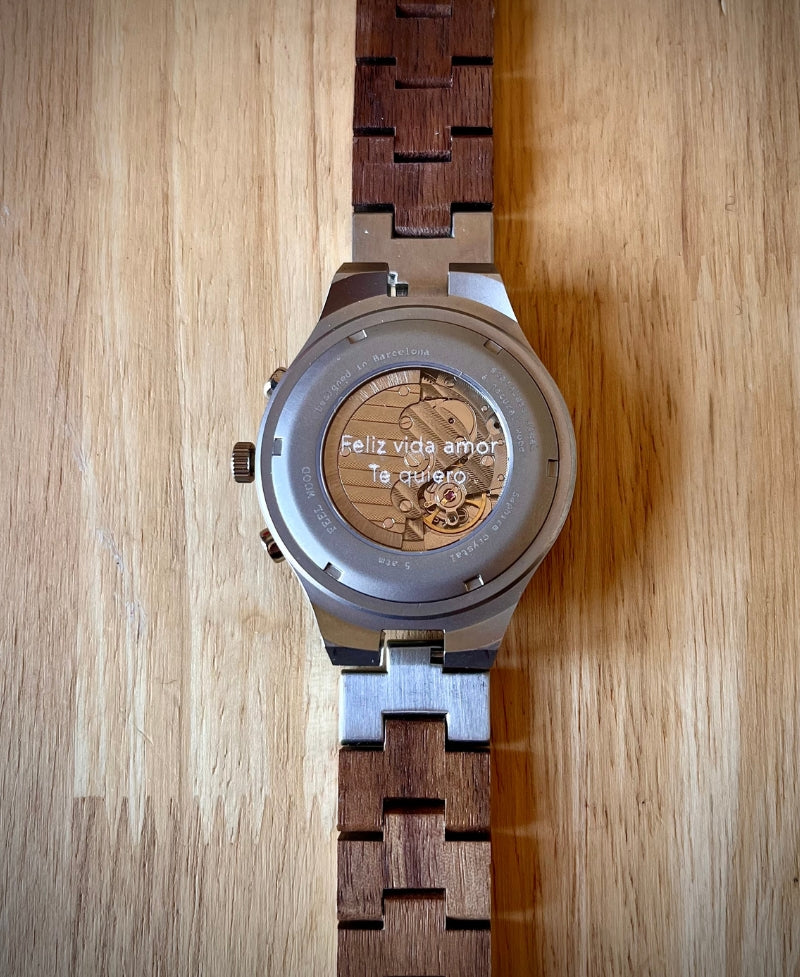 Reloj de madera automático Wood Infinity 42 mm