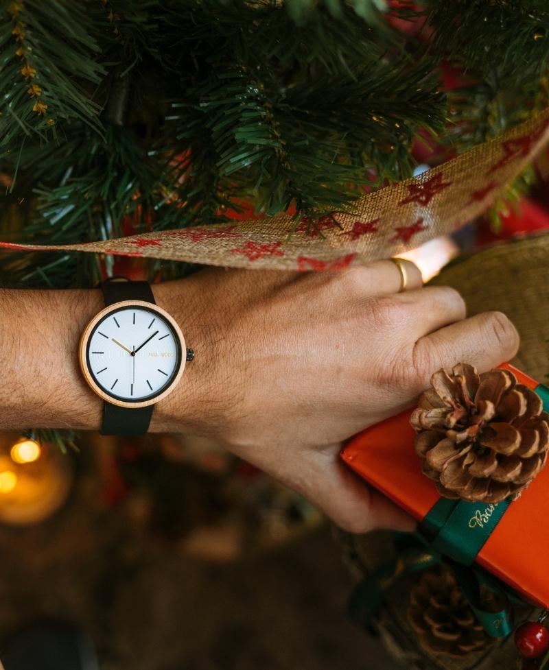 Reloj de madera White Bamboo 42 mm