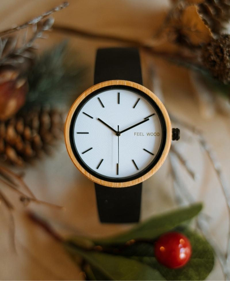 Reloj de madera White Bamboo 42 mm